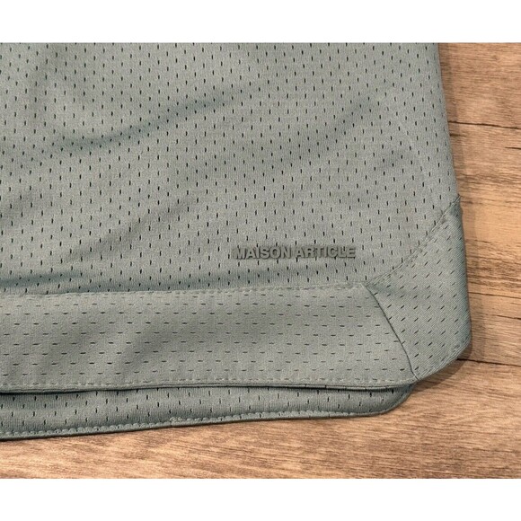 Maison Article Mens Premium Basketball Shorts Lot x2 Sz XL Teal Plum Zip Pockets - Picture 6 of 16